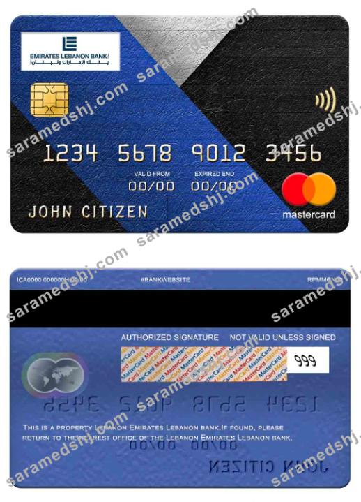 Lebanon Emirates Lebanon Bank mastercard
